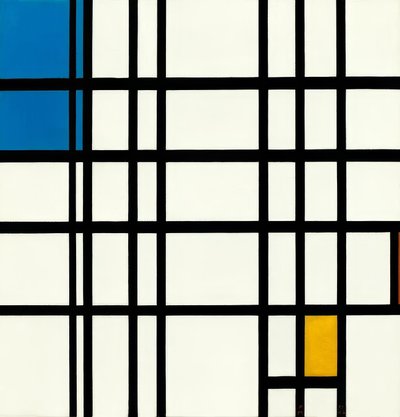 Rhythm of Straight Lines by Piet Mondrian